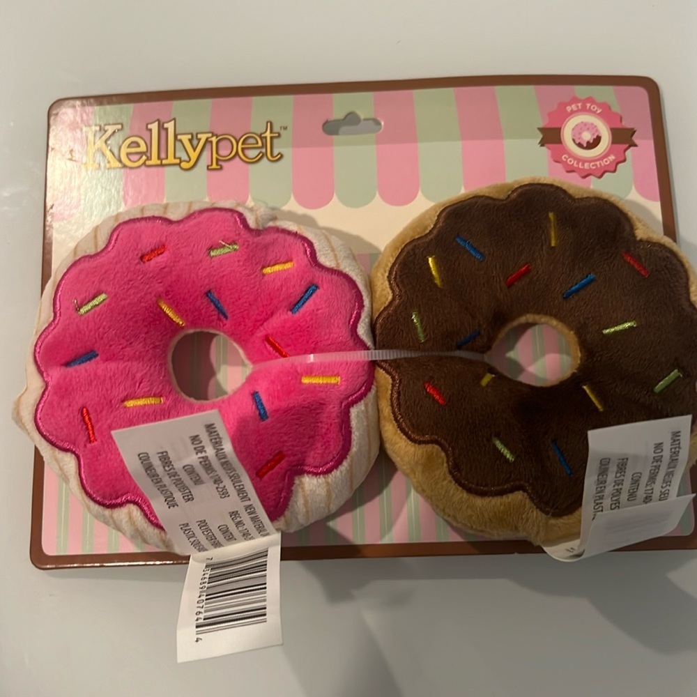 NEW Dog Toy Kellypet Plush Donut